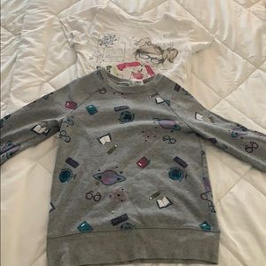 Lot of 2 girls nerdy tops